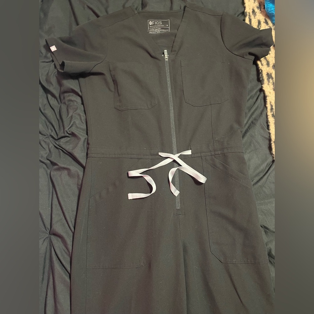 Figs Black Jumpsuit